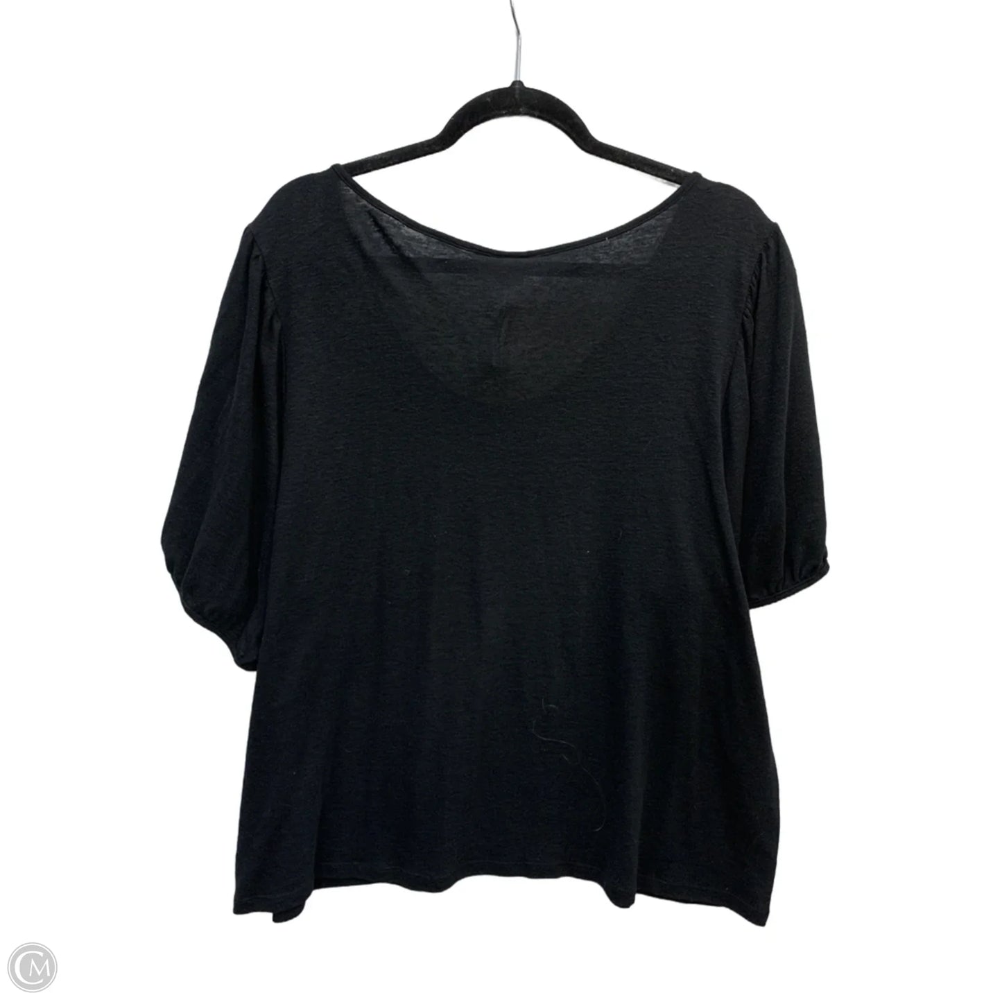 Top Short Sleeve Basic By Gap In Black, Size: Xxl