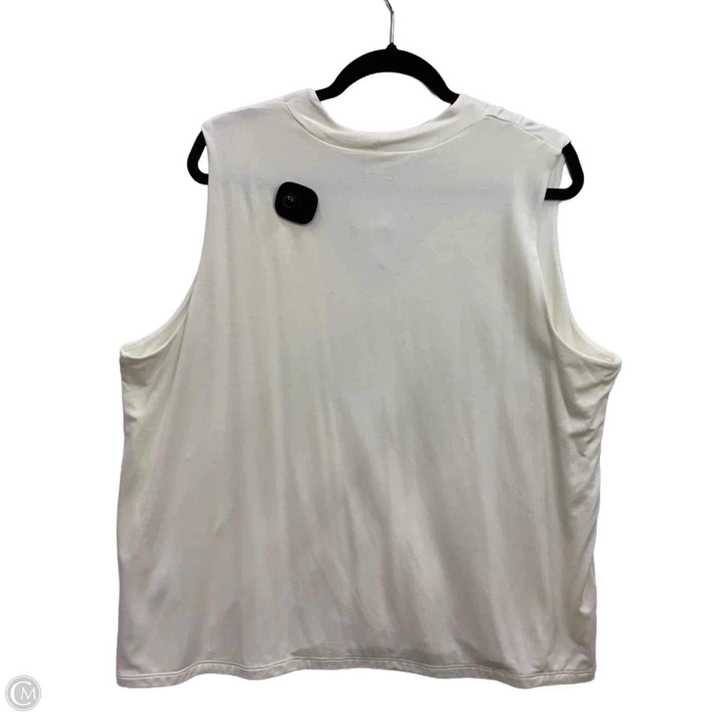 Top Sleeveless By Chicos In White, Size: 20