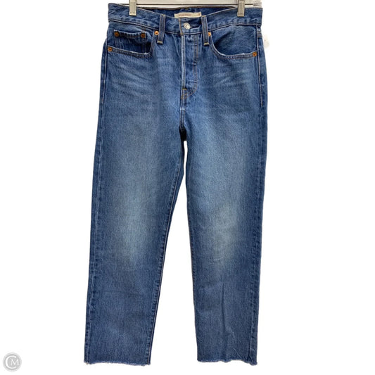 Jeans Cropped By Levis In Blue Denim, Size: 6