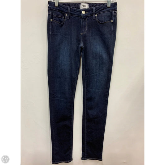 Jeans Skinny By Paige In Blue Denim, Size: 26