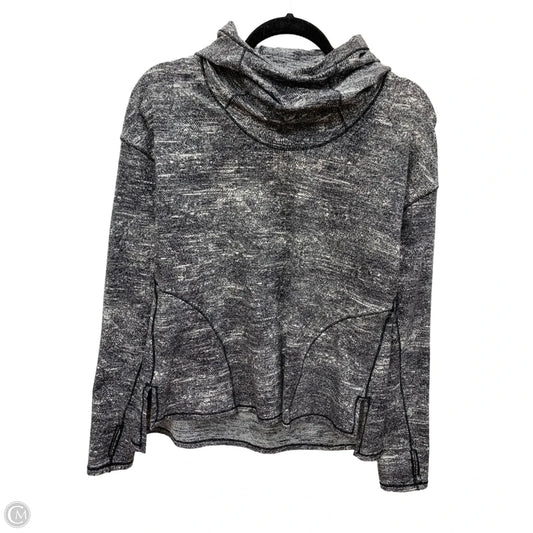 Athletic Sweatshirt Hoodie By Lululemon In Grey, Size: S
