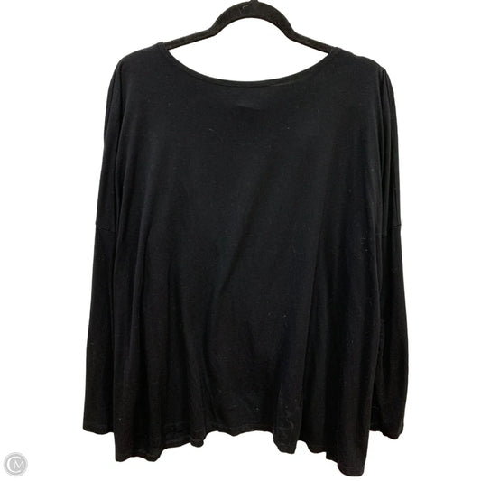 Top Long Sleeve By Clothes Mentor In Black, Size: 3x