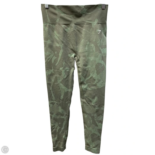 Athletic Leggings By Gym Shark In Camouflage Print, Size: M
