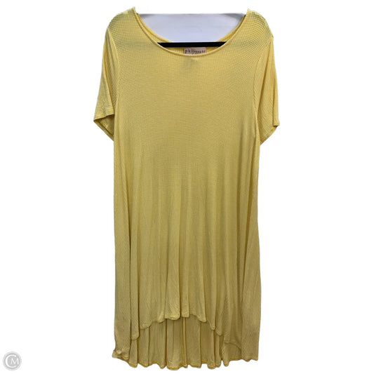 Dress Casual Midi By Philosophy In Yellow, Size: 1x