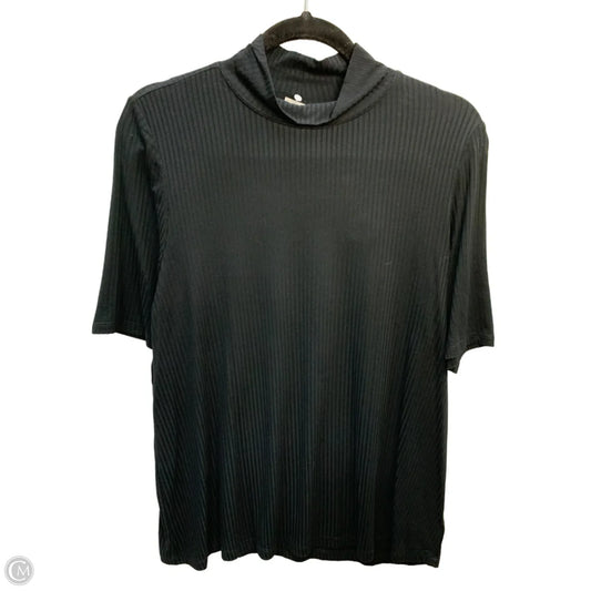 Top Short Sleeve By Rachel Zoe In Black, Size: 1x
