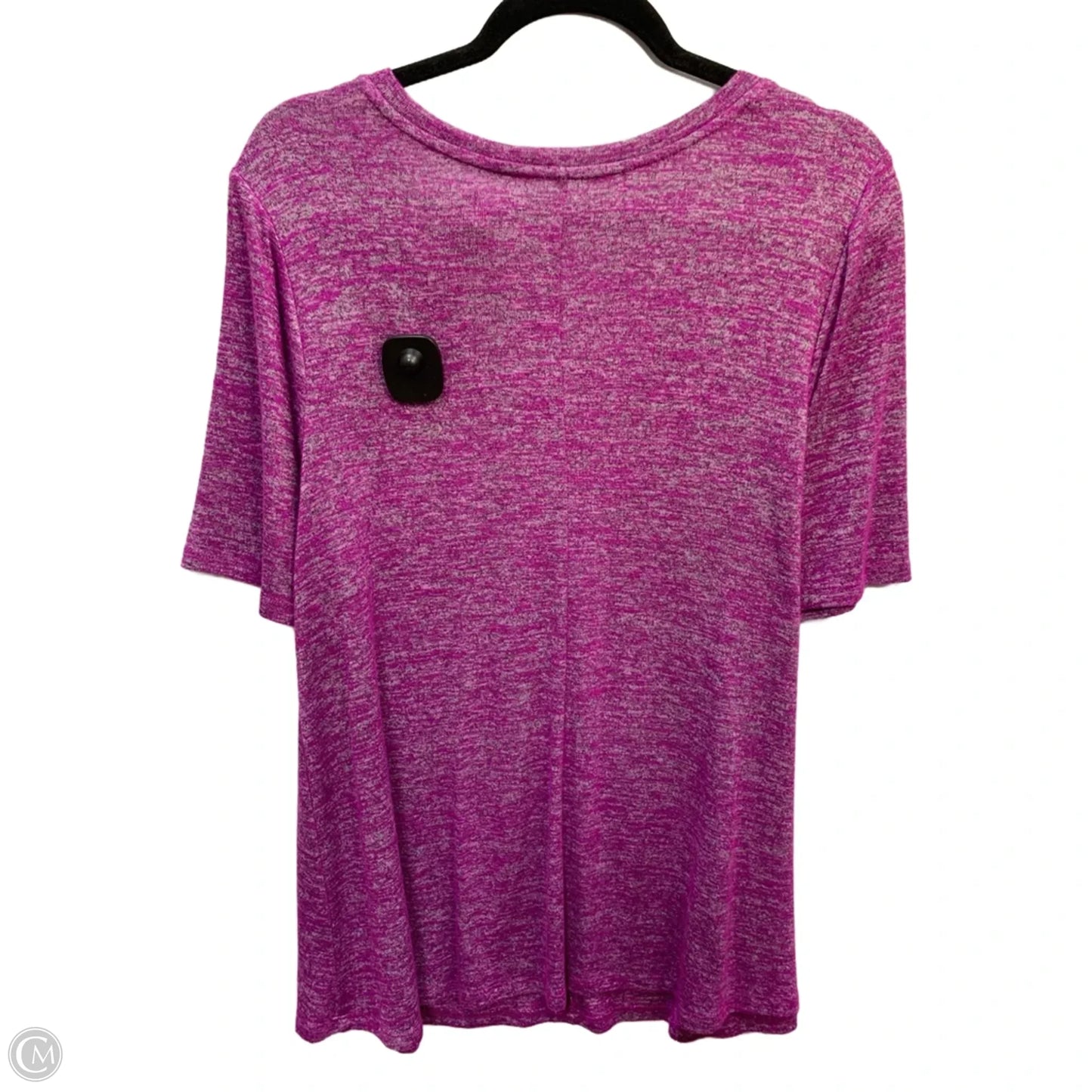 Top Short Sleeve Basic By Lane Bryant In Purple, Size: 1x
