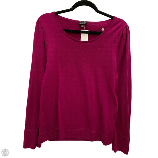 Sweater By Talbots In Purple, Size: Xl
