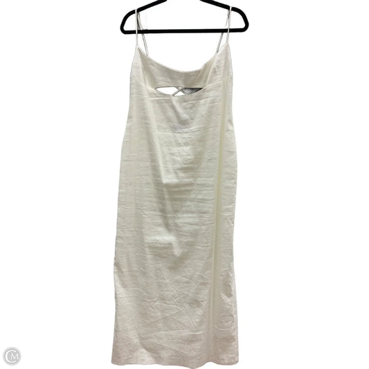 Dress Party Long By Zara In Cream, Size: Xl