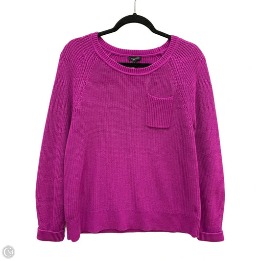 Sweater By Talbots In Purple, Size: L