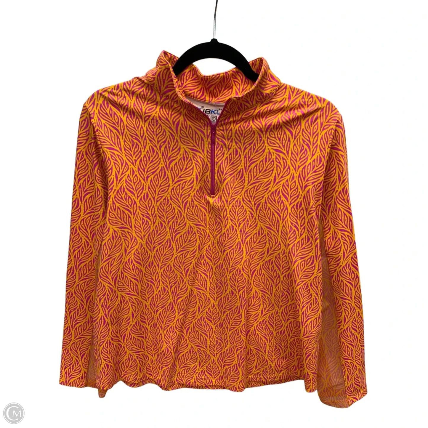 Athletic Sweatshirt Collar By Ibkul In Orange & Pink, Size: Xl
