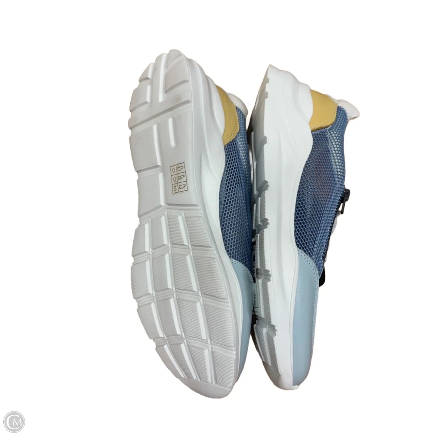Shoes Athletic By Clothes Mentor In Blue & Tan, Size: 11