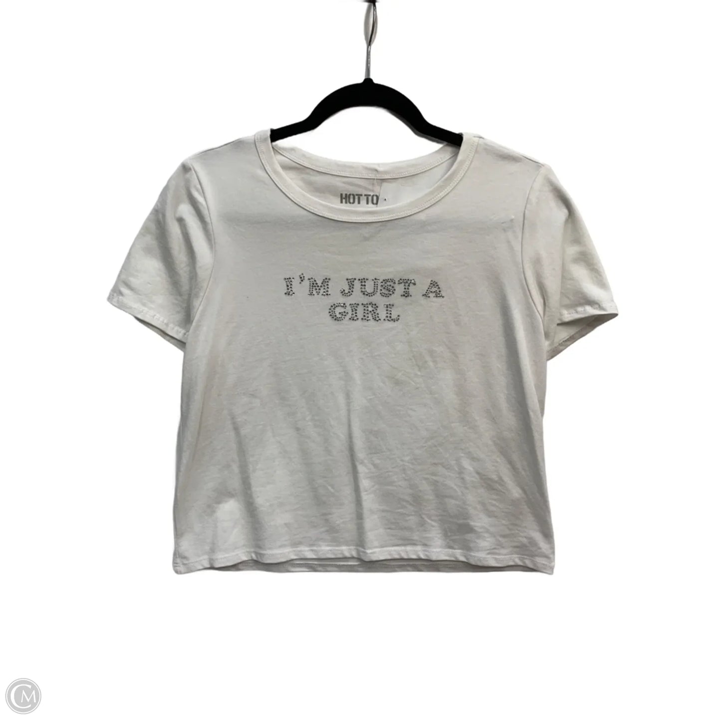 Top Short Sleeve Basic By Hot Topic In White, Size: 2x