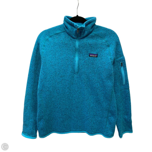 Sweatshirt Collar By Patagonia In Teal, Size: L