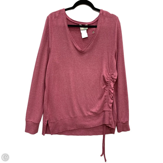 Sweater By Anthropologie In Pink, Size: L