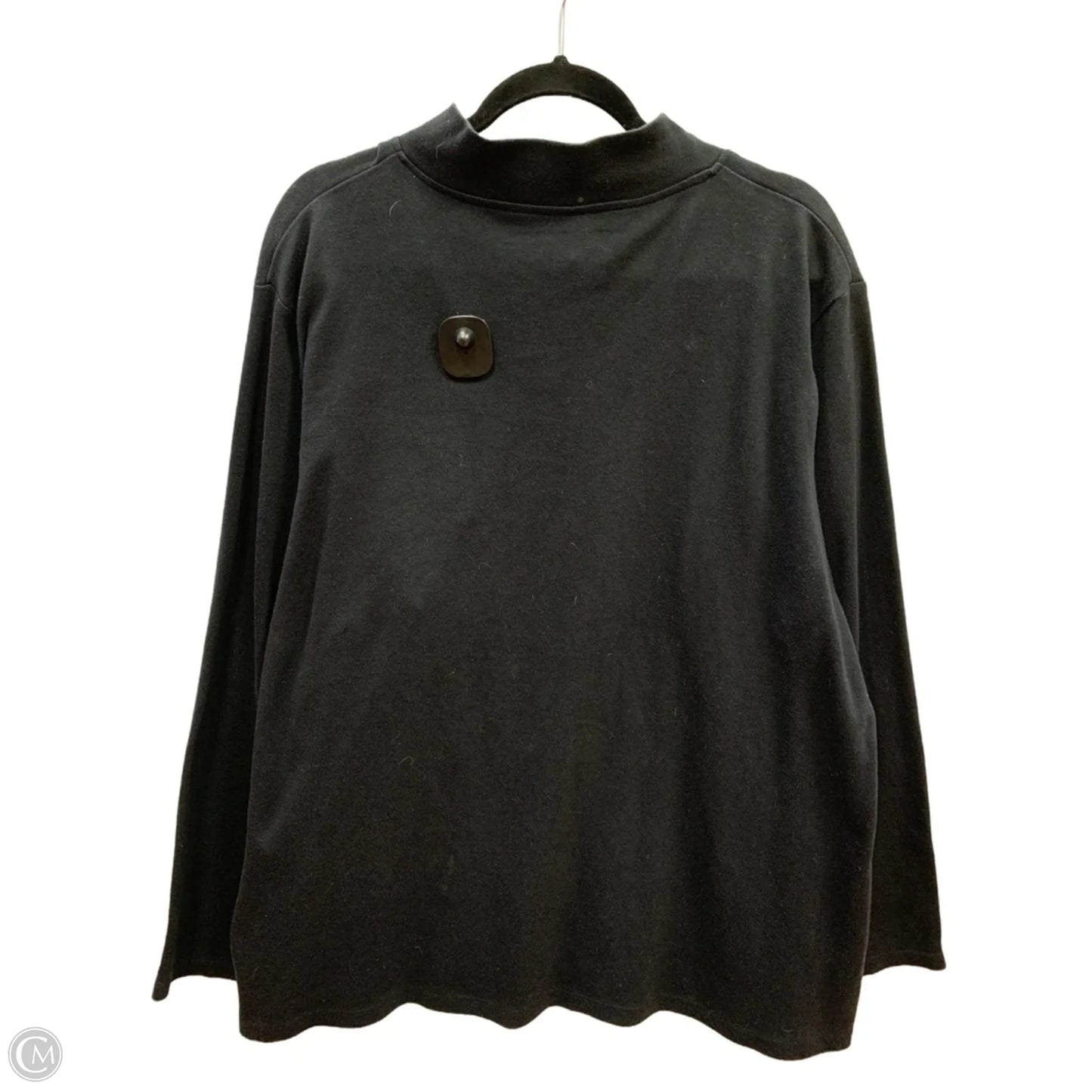 Sweatshirt Collar By Clothes Mentor In Black, Size: 3x