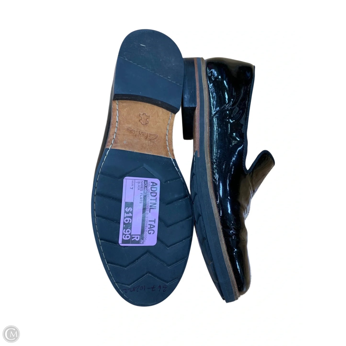 Shoes Flats By Clarks In Black, Size: 7