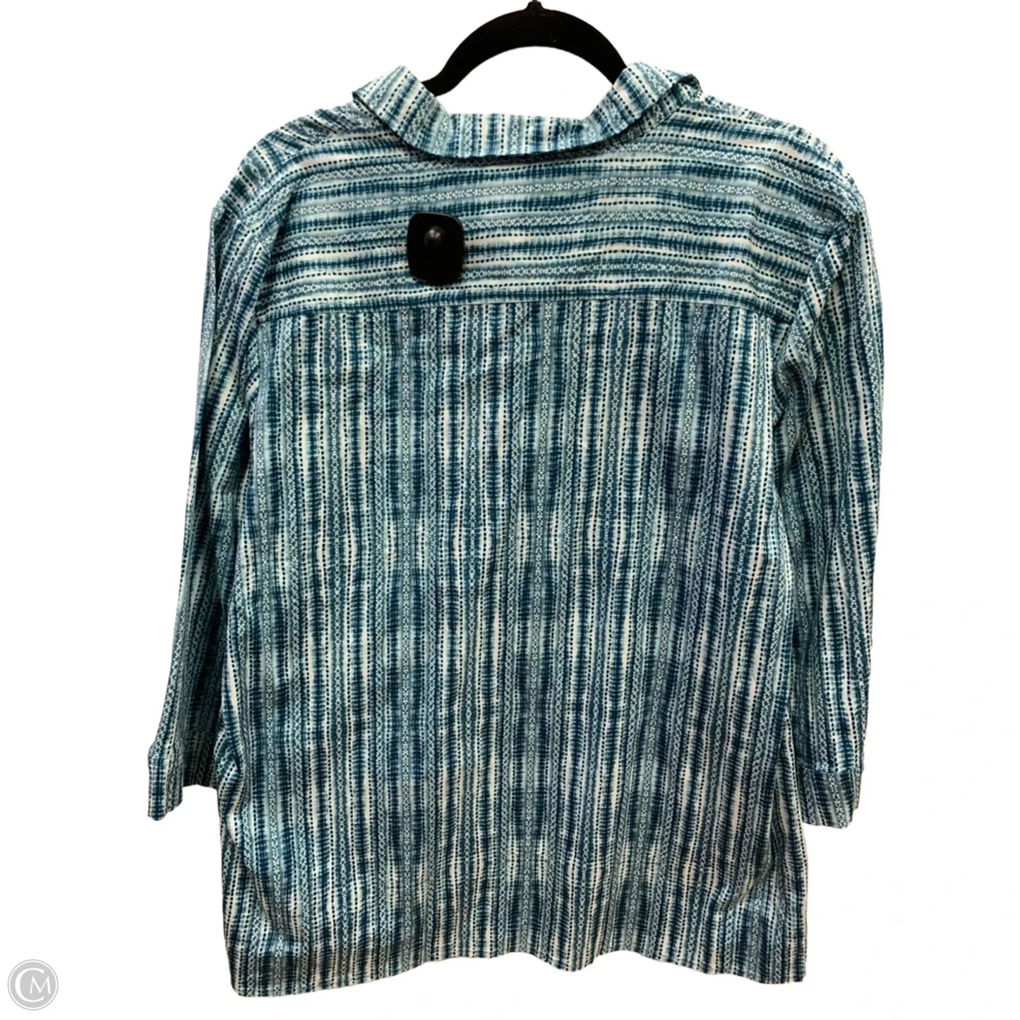Top Long Sleeve By Chicos In Blue, Size: 16