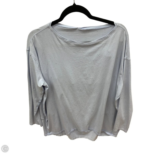 Athletic Top Long Sleeve Crewneck By Lululemon In Blue, Size: L