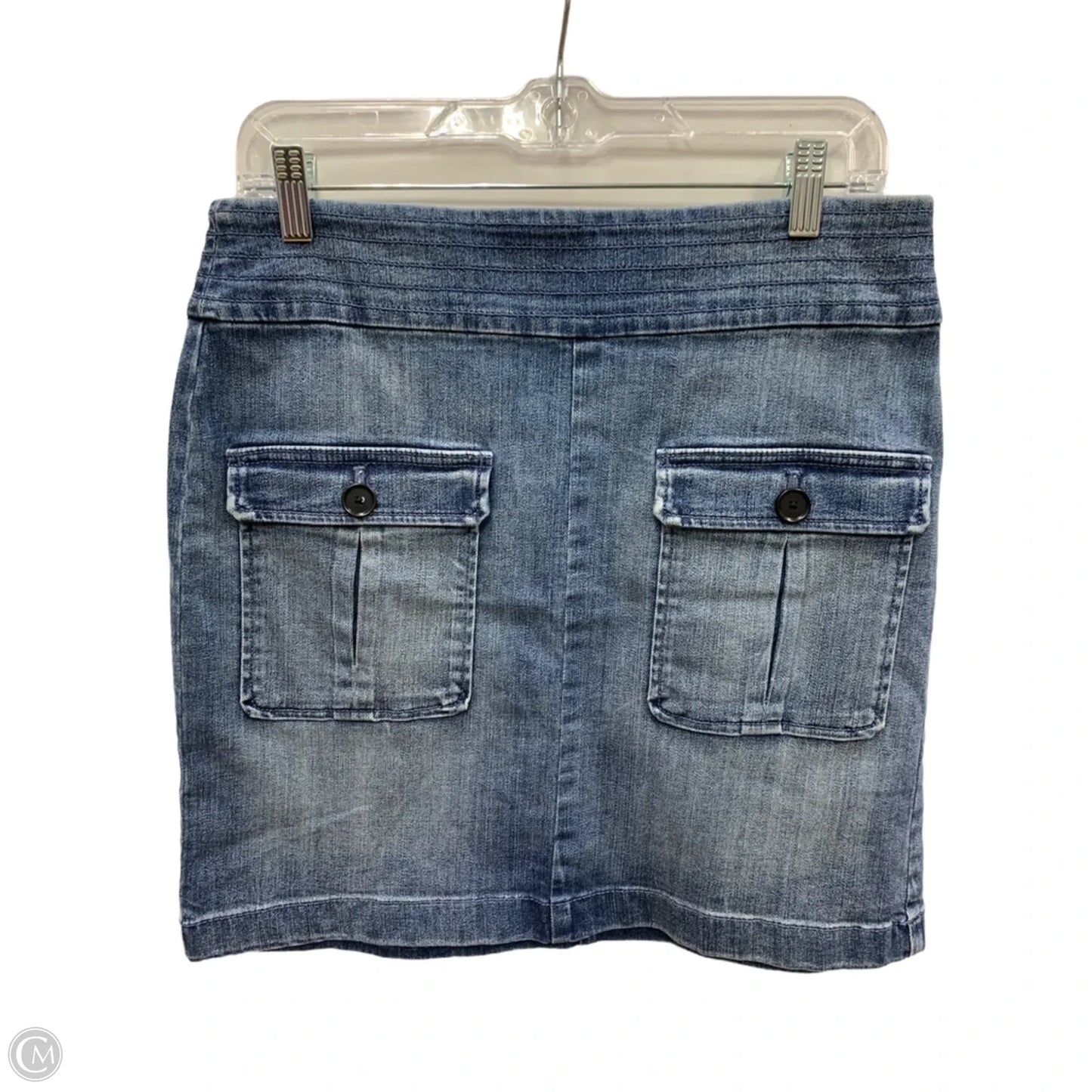 Skirt Mini & Short By Loft In Blue Denim, Size: 2