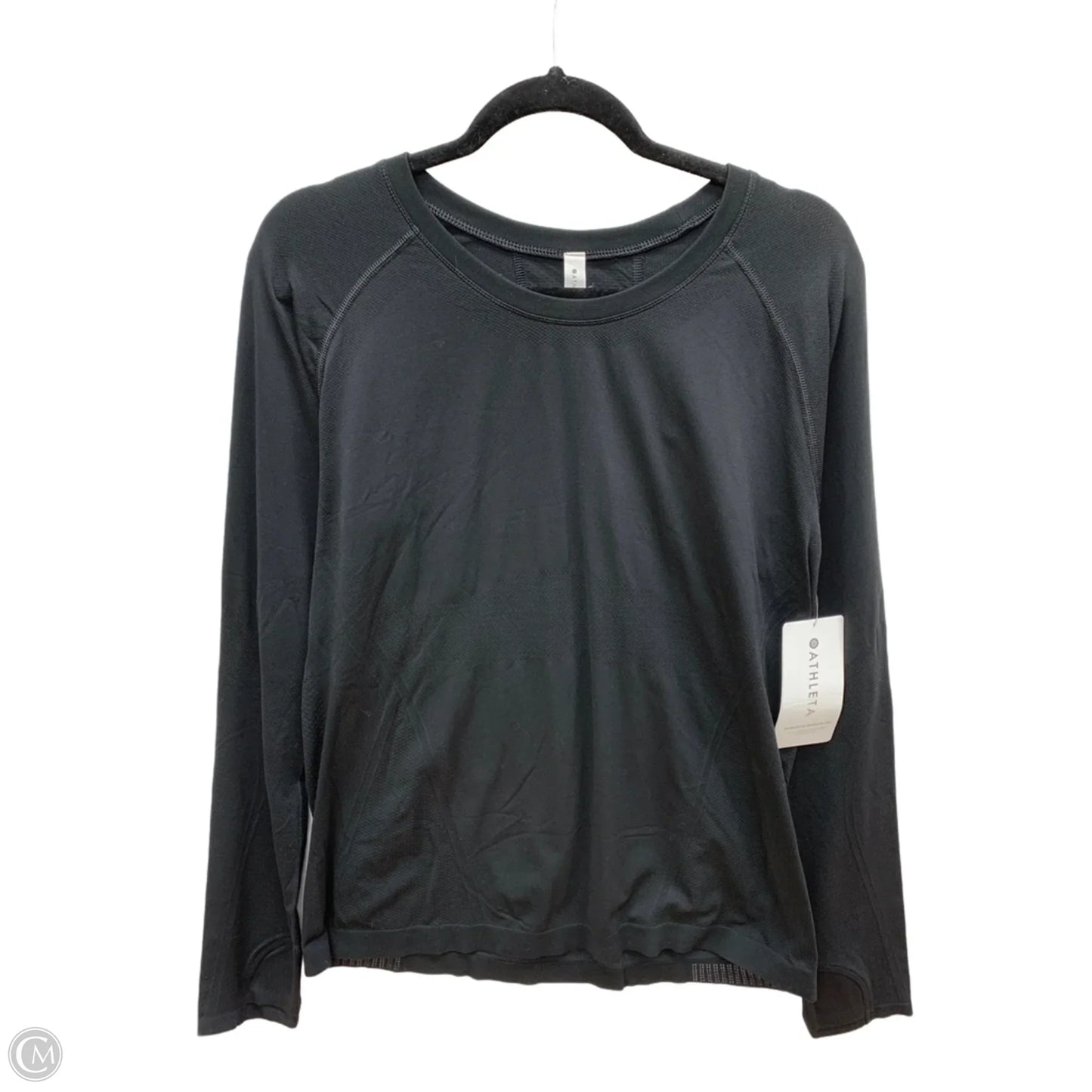 Athletic Top Long Sleeve Crewneck By Athleta In Black, Size: Xl