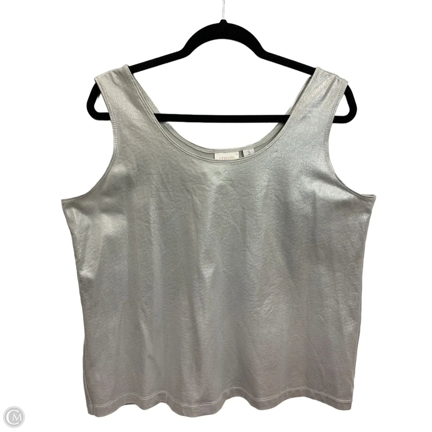 Top Sleeveless Basic By Chicos In Grey, Size: 16
