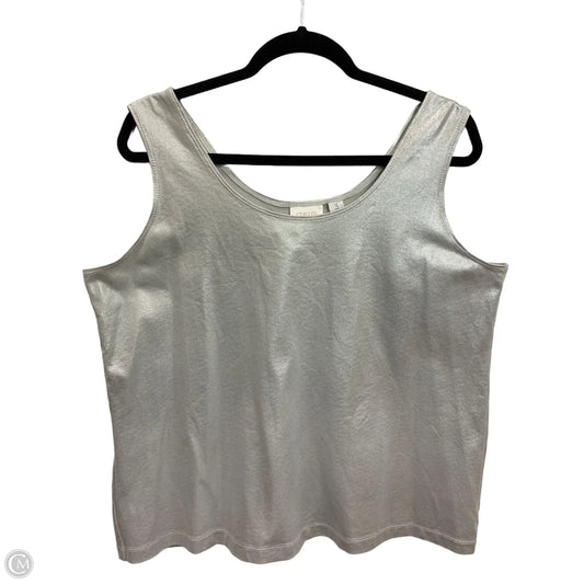 Top Sleeveless Basic By Chicos In Grey, Size: 16