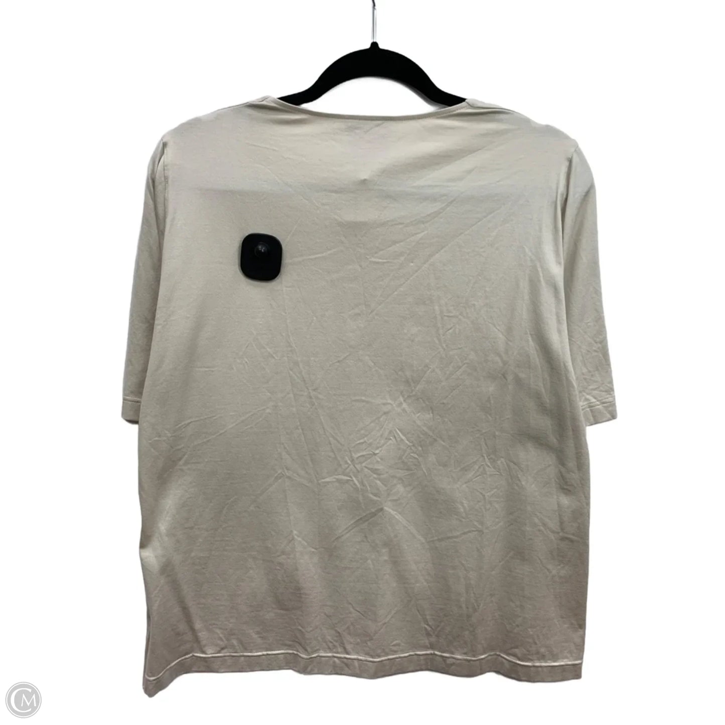 Top Short Sleeve Basic By Akris In Beige, Size: 18