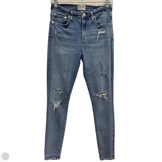 Jeans Skinny By Agolde In Blue Denim, Size: 6
