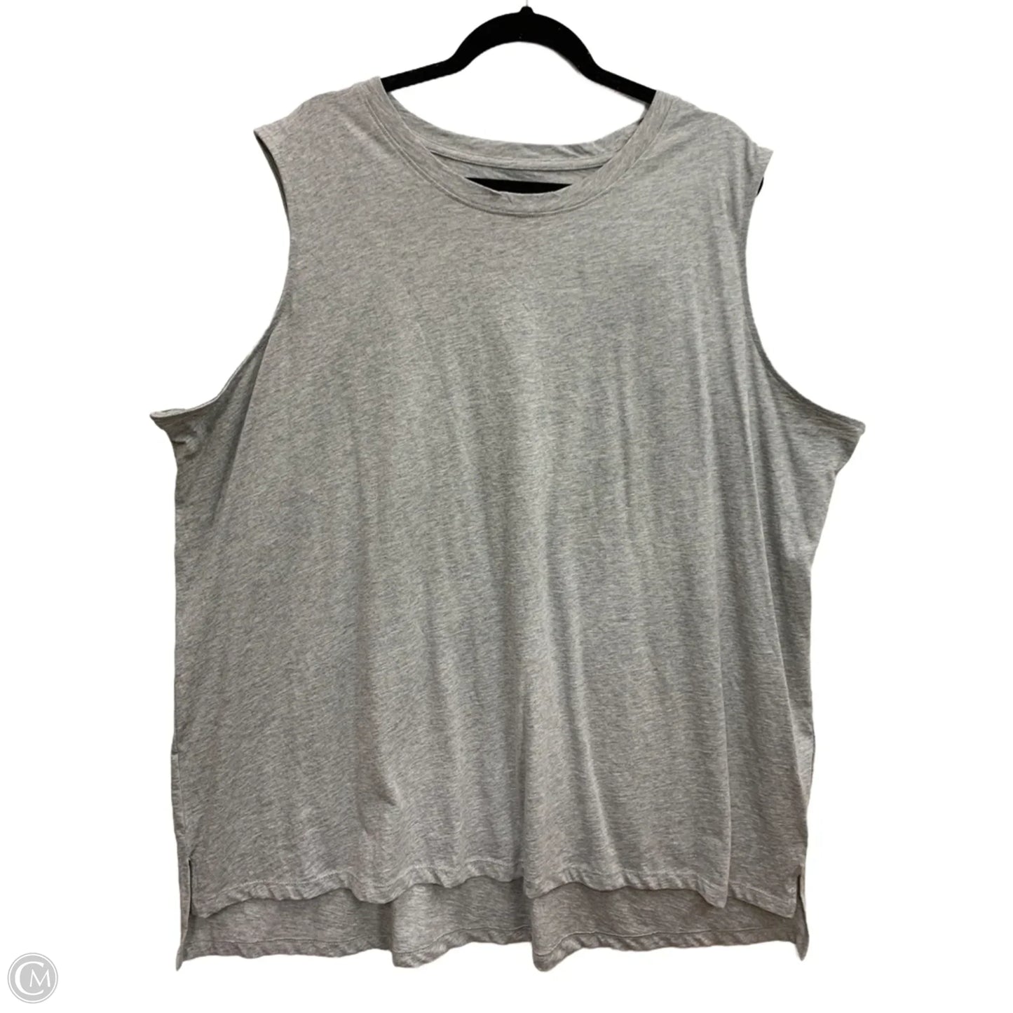 Top Sleeveless By Sonoma In Grey, Size: 3x