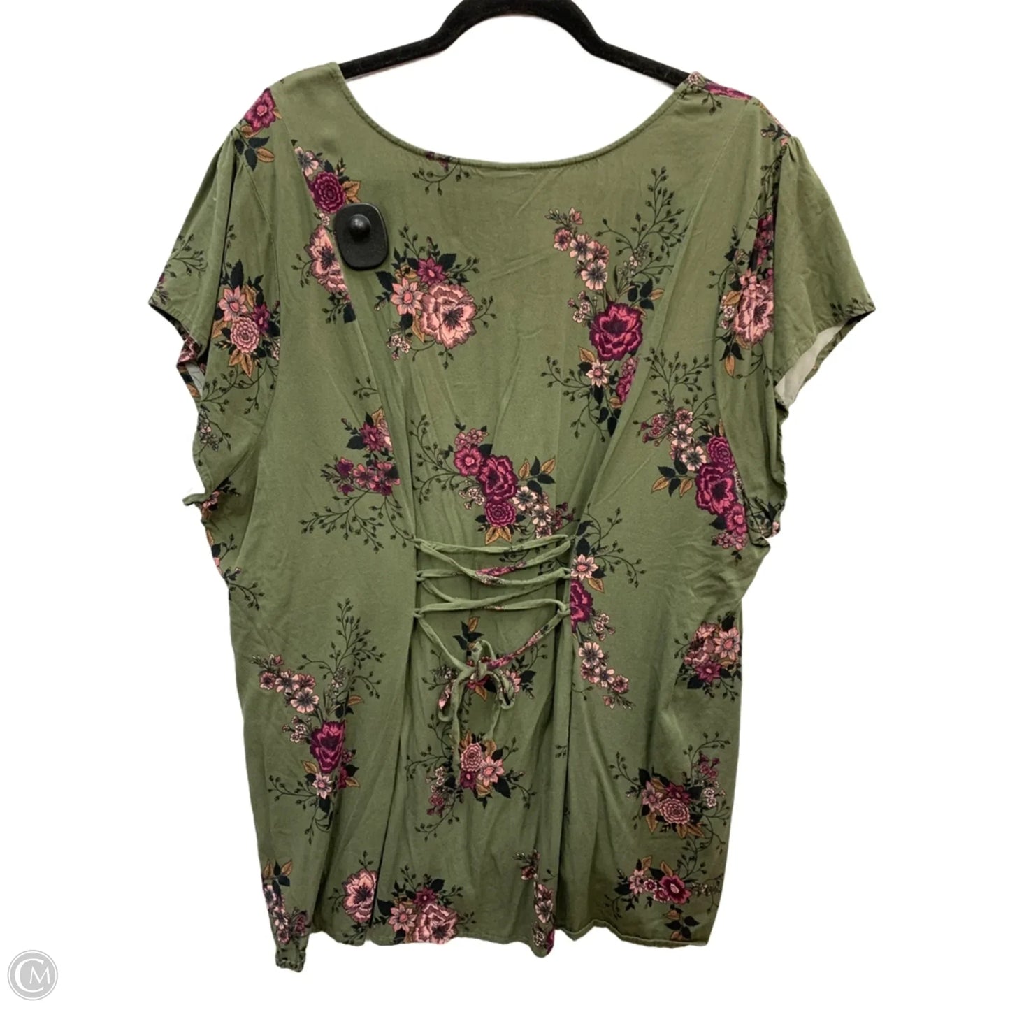 Top Short Sleeve By Torrid In Green, Size: 26