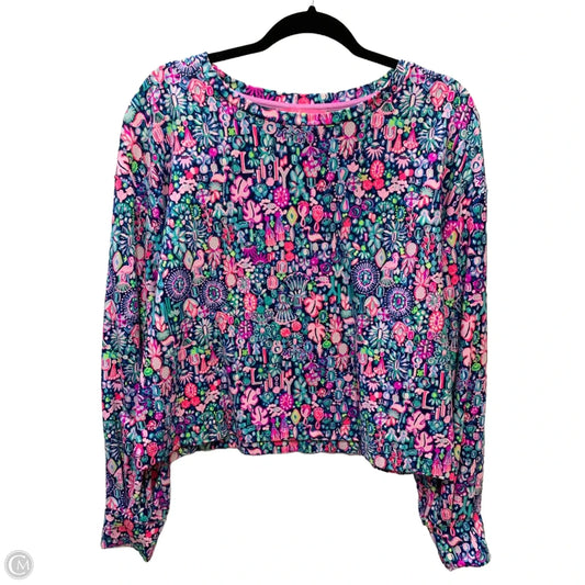 Top Long Sleeve Designer By Lilly Pulitzer In Multi-colored, Size: L