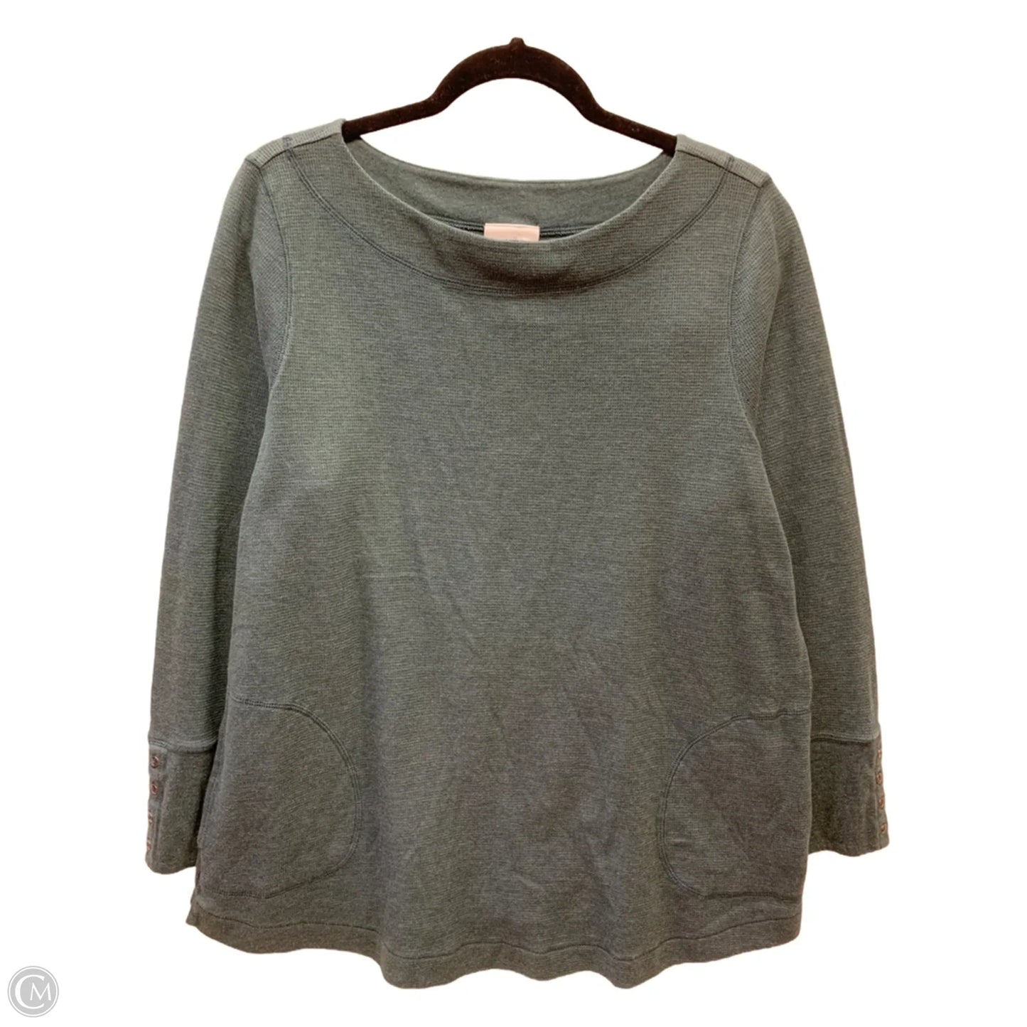 Top Long Sleeve By J. Jill In Green, Size: Xl