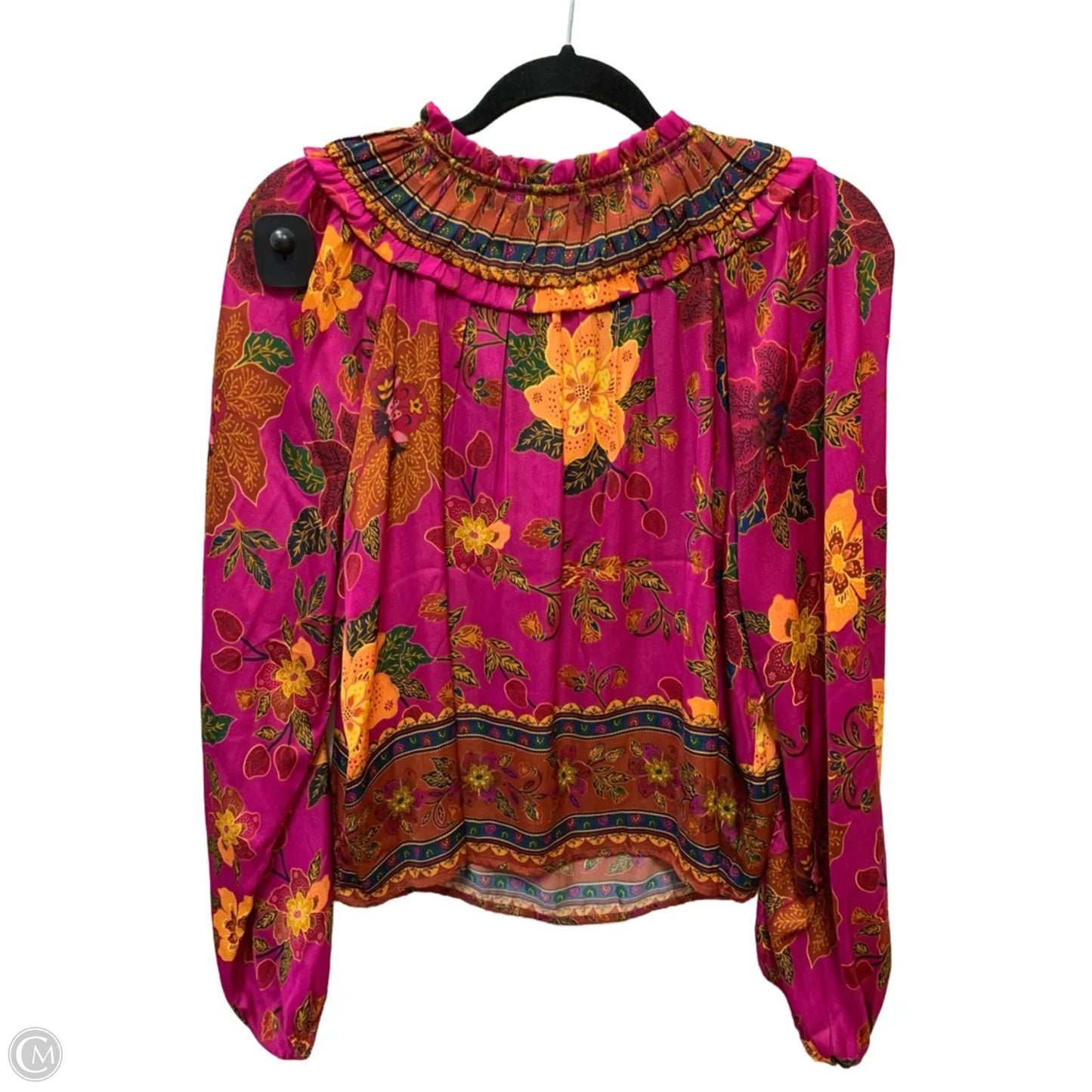 Top Long Sleeve By Rachel Zoe In Floral Print, Size: L