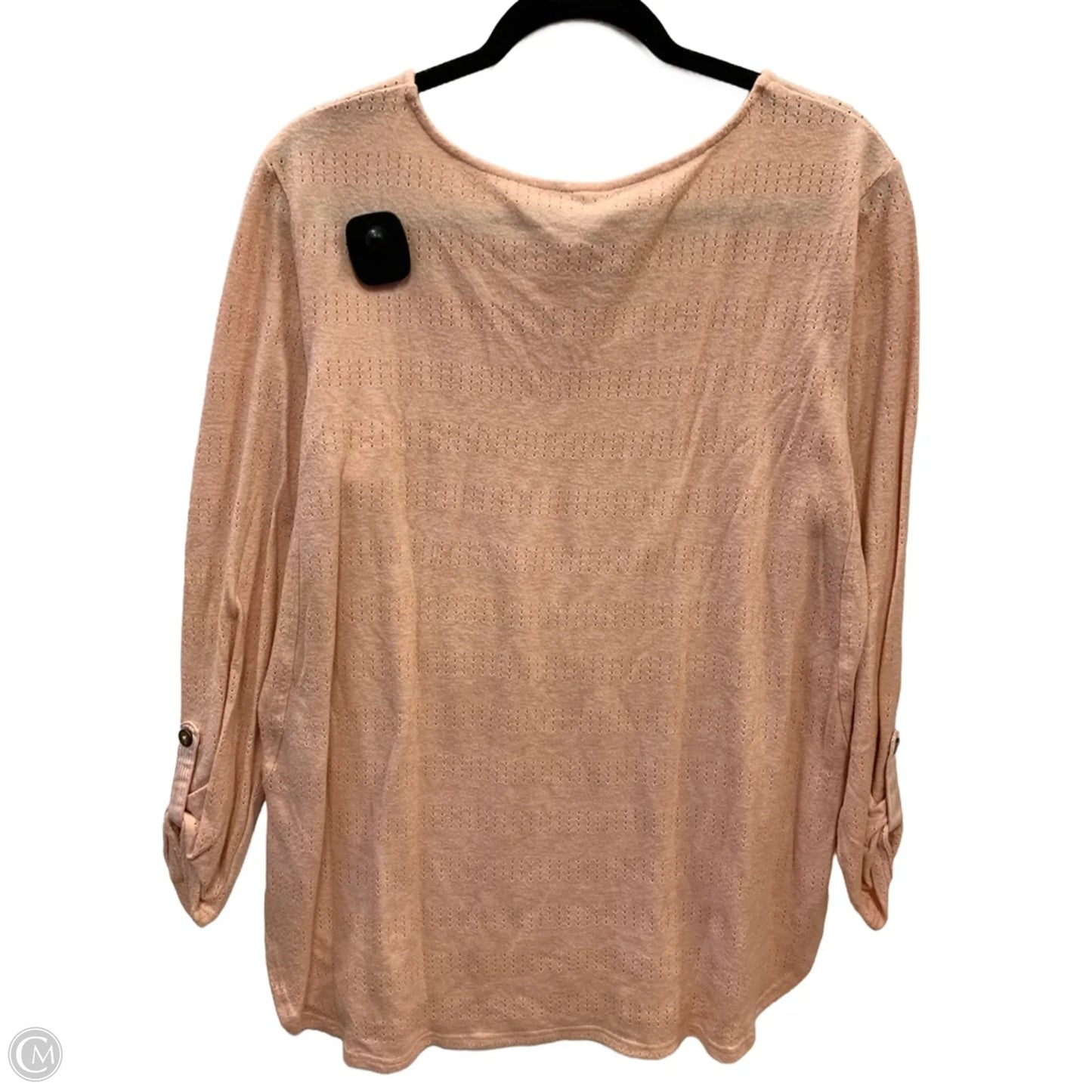 Top Long Sleeve By Anthropologie In Pink, Size: L