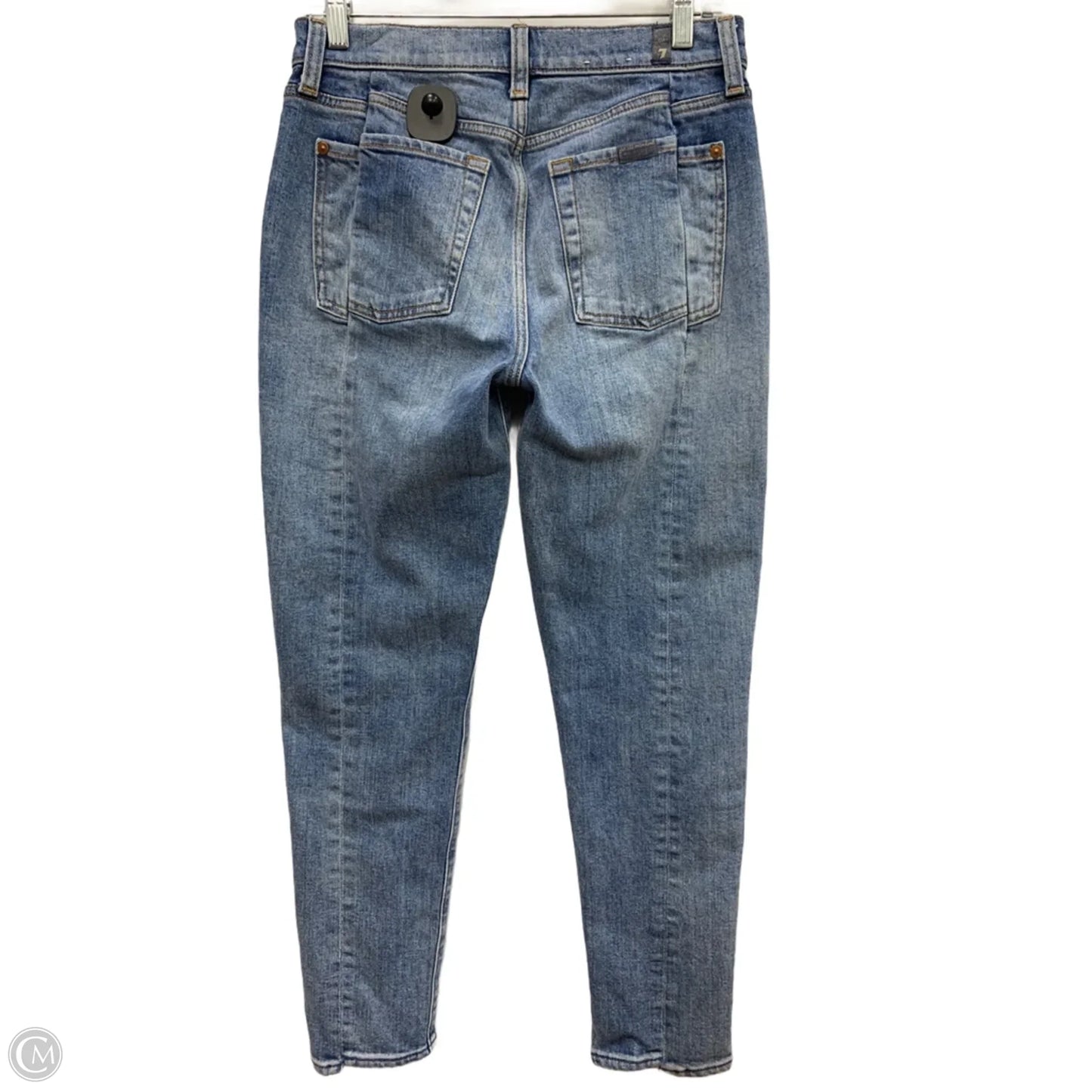 Jeans Skinny By 7 For All Mankind In Blue Denim, Size: 2