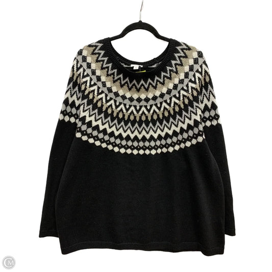 Sweater By J. Jill In Black, Size: 2x