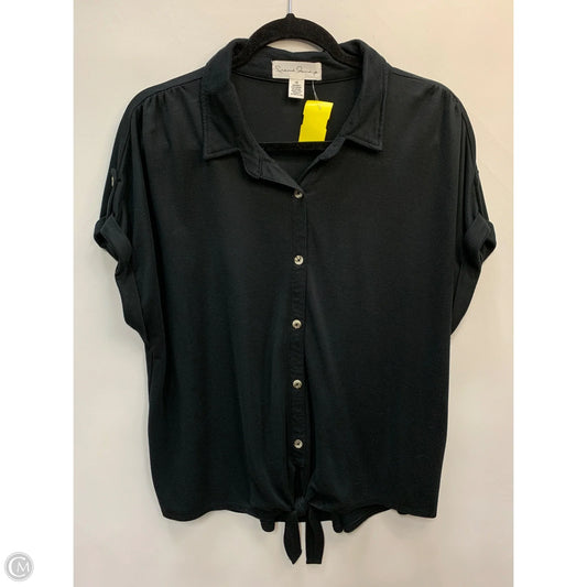 Top Short Sleeve By French Laundry In Black, Size: 1x