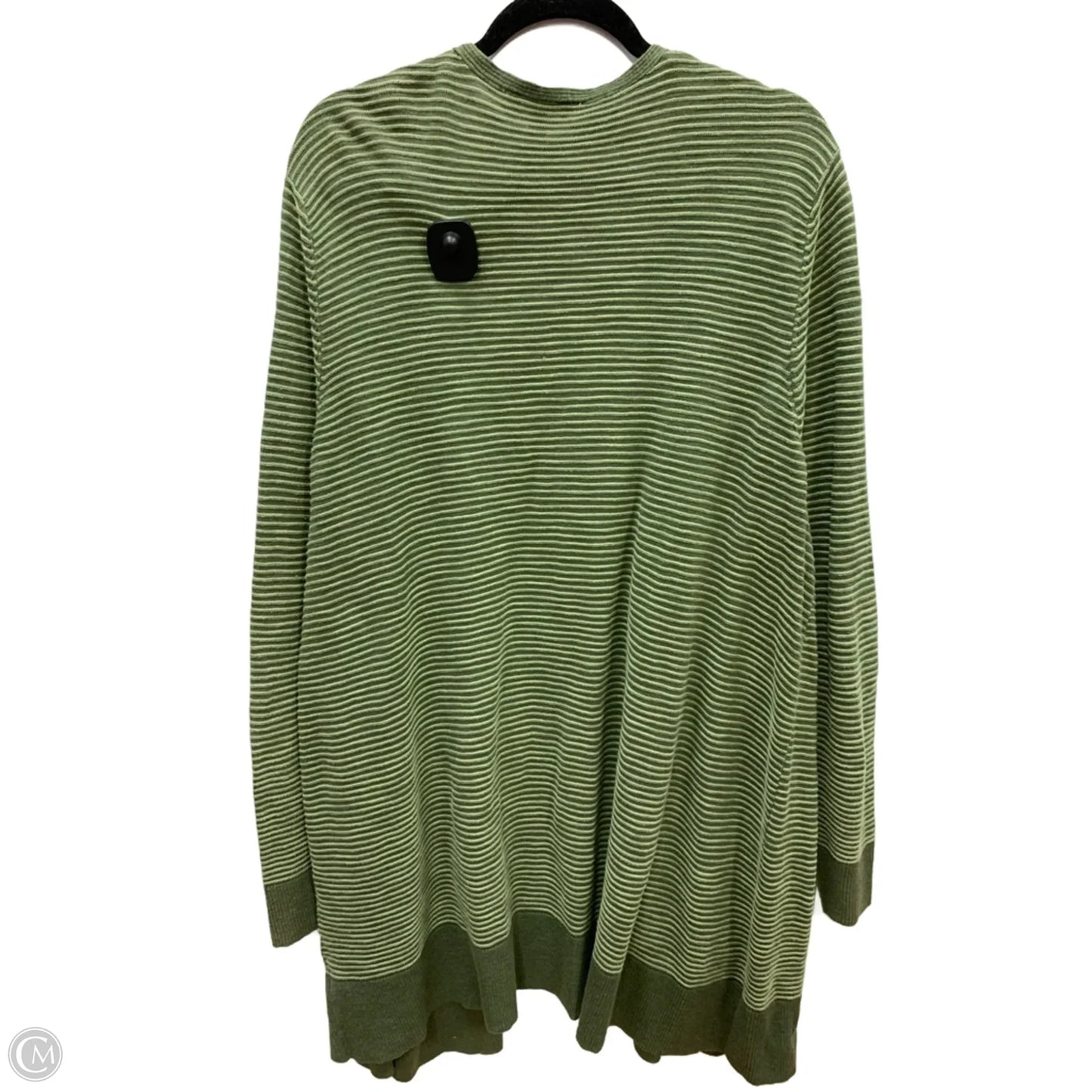 Sweater Cardigan By Terra & Sky In Green, Size: 2x