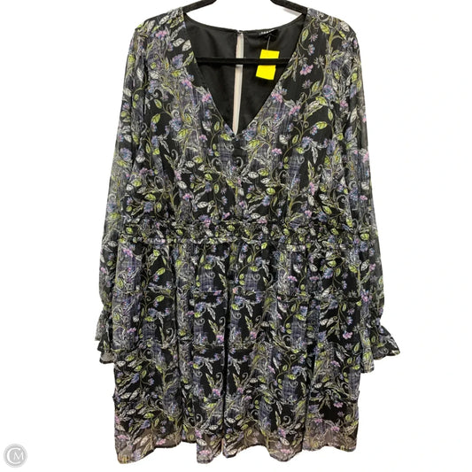 Dress Casual Midi By Torrid In Black & Green, Size: 2x