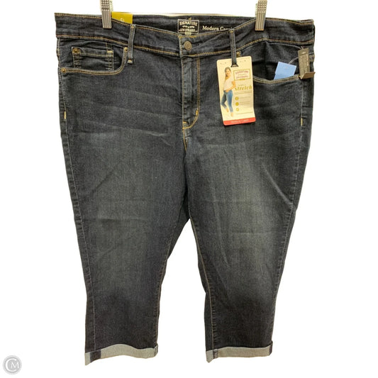 Jeans Cropped By Levis In Blue Denim, Size: 20