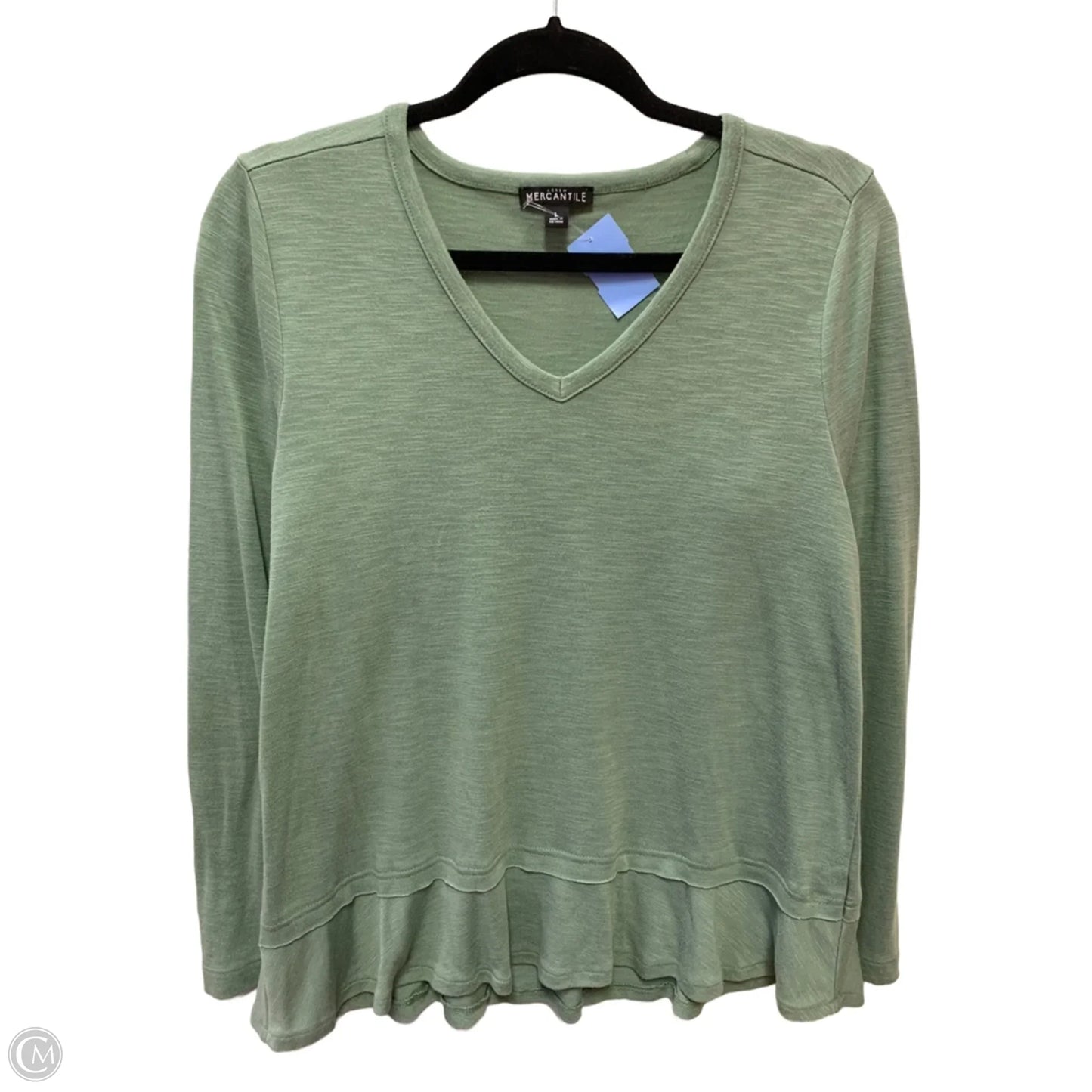 Top Long Sleeve By J. Crew In Green, Size: L