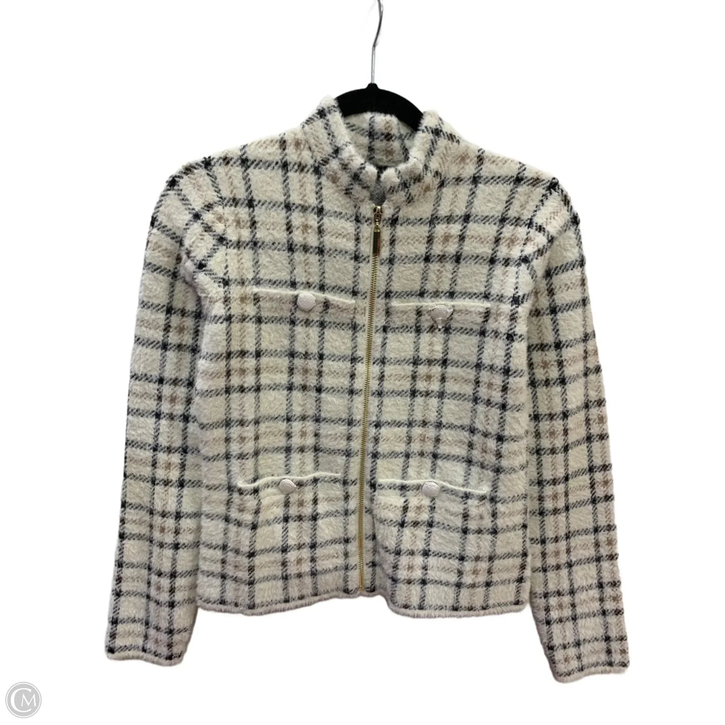 Blazer By Tahari In Cream, Size: Xs