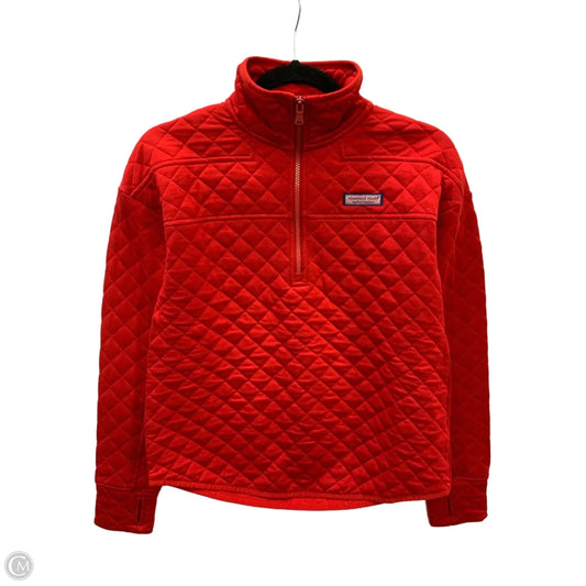 Sweatshirt Collar By Vineyard Vines In Red, Size: Xs