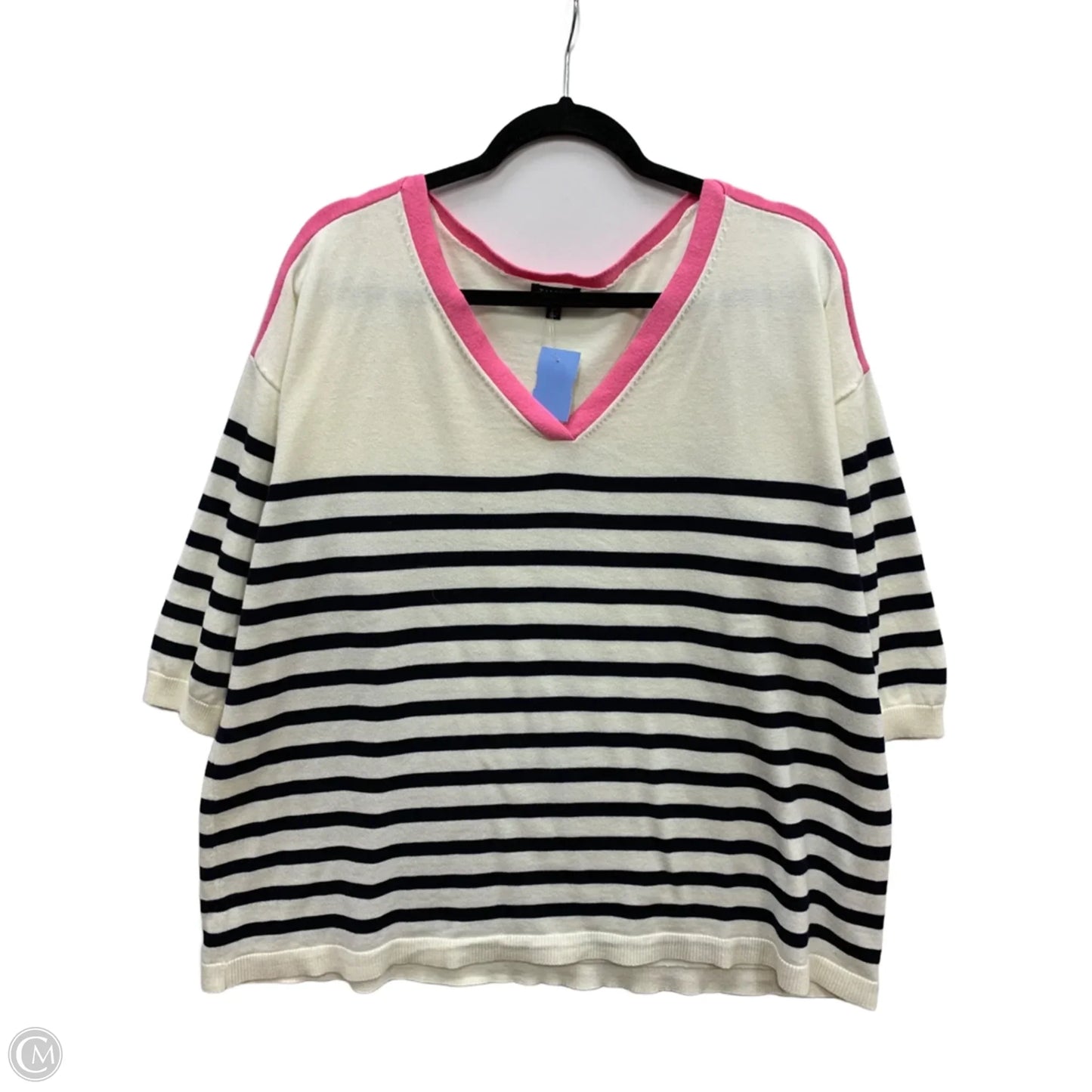 Sweater By Talbots In White, Size: 2x