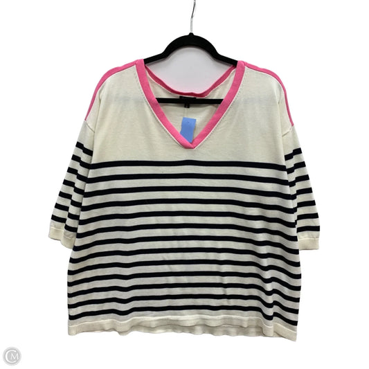 Sweater By Talbots In White, Size: 2x
