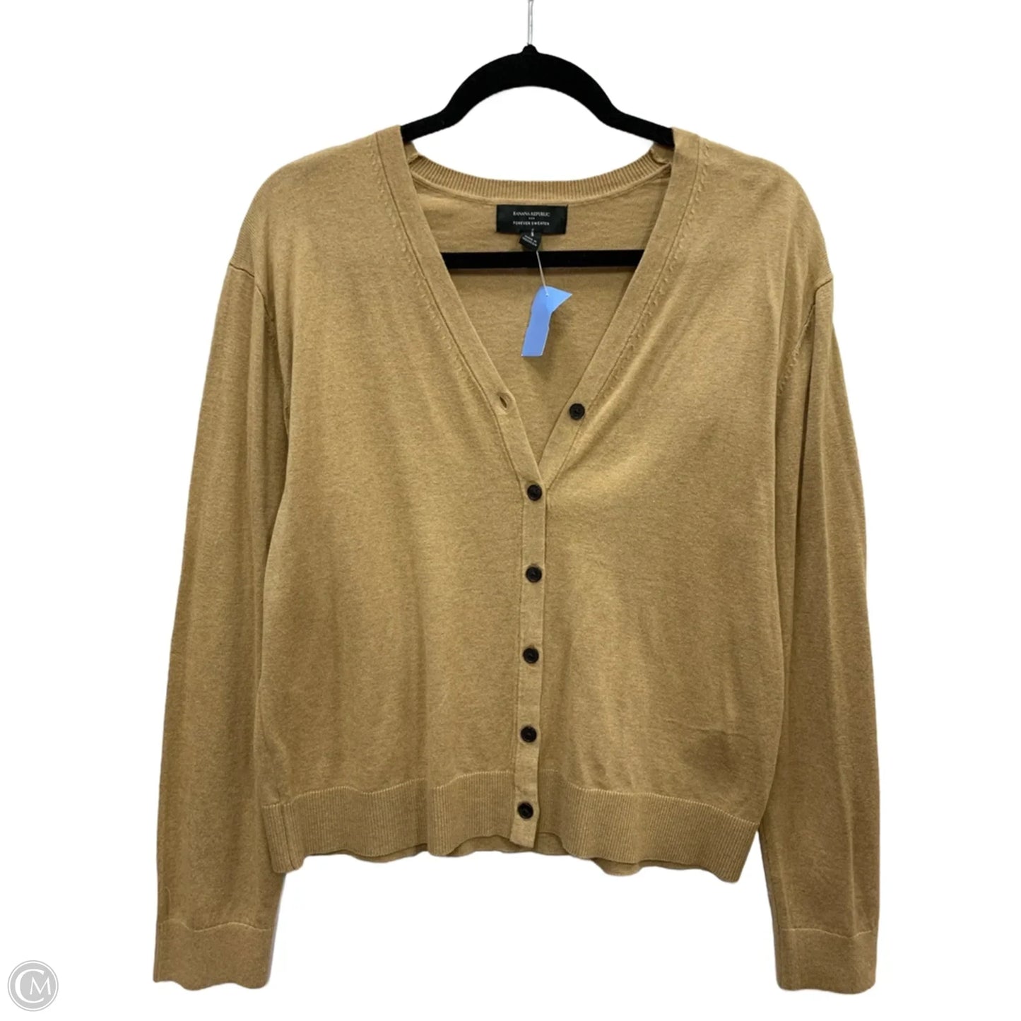 Sweater Cardigan By Banana Republic In Brown, Size: M