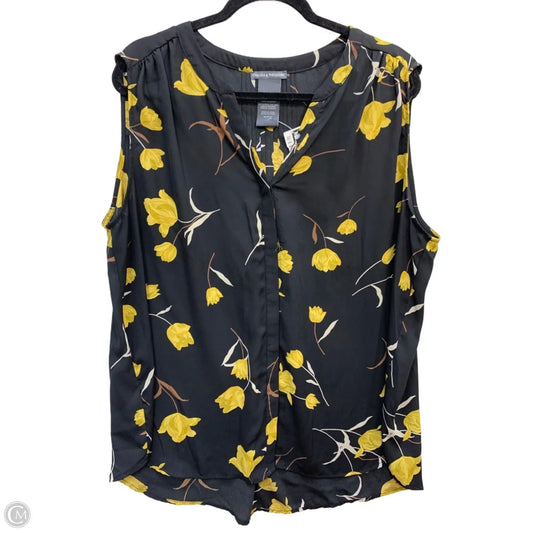 Top Sleeveless By Chelsea And Theodore In Floral Print, Size: Xxl