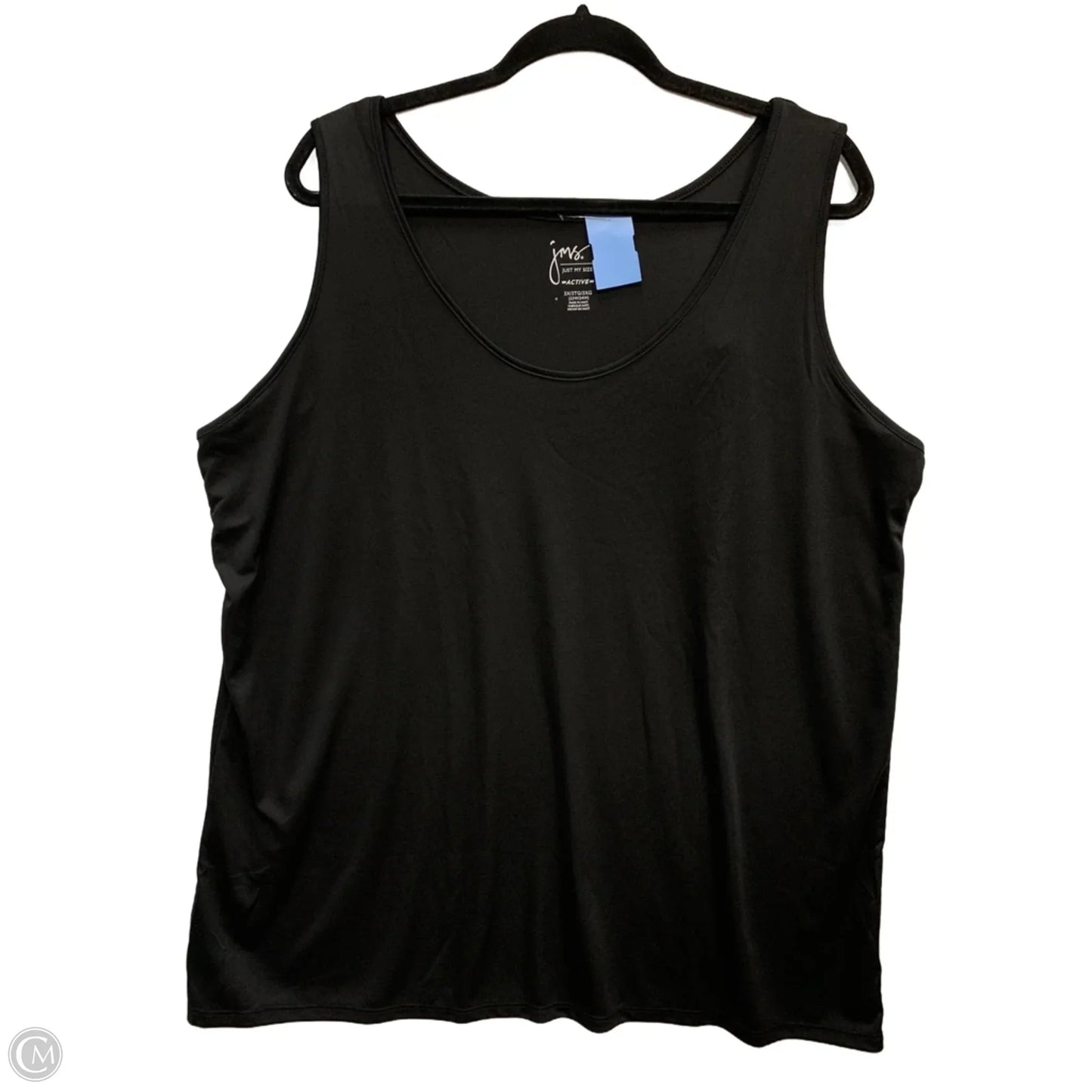 Tank Top By Just My Size In Black, Size: 3x