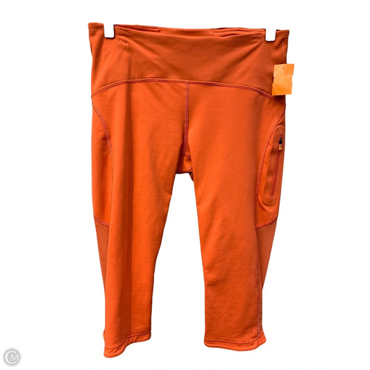 Athletic Leggings Capris By Lululemon In Orange, Size: 8