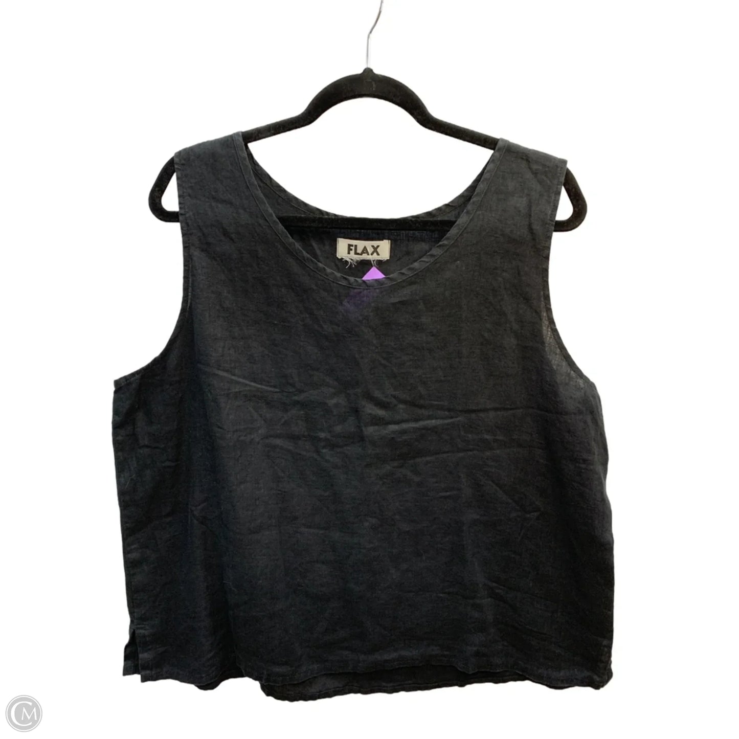 Top Sleeveless By Flax In Black, Size: Xl